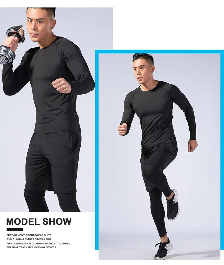 2-Piece Men's Compression Sportswear Set