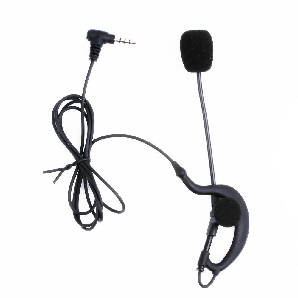 Vnetphone V6C Full Duplex 1200M Football Referee Arbitration Bluetooth Intercom Earhook Headset