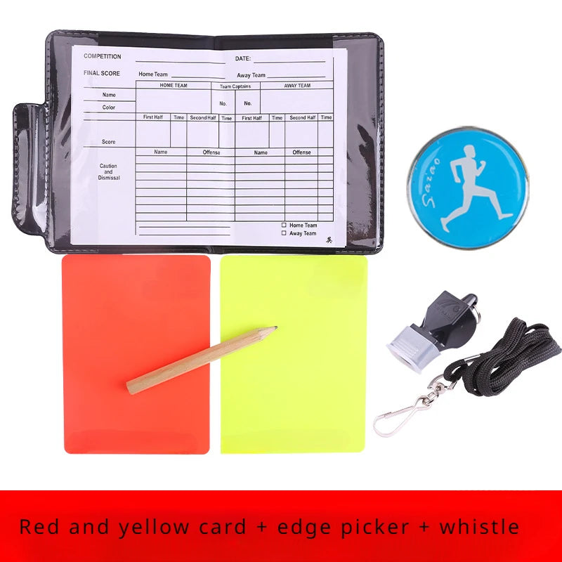 Football Referee Card Set with Patrol Flag & Accessories