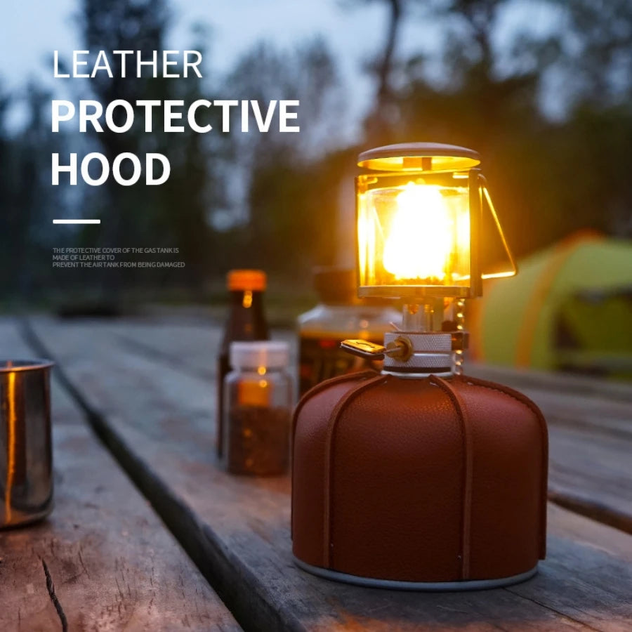 Camping Flat Gas Tank Leather Cover