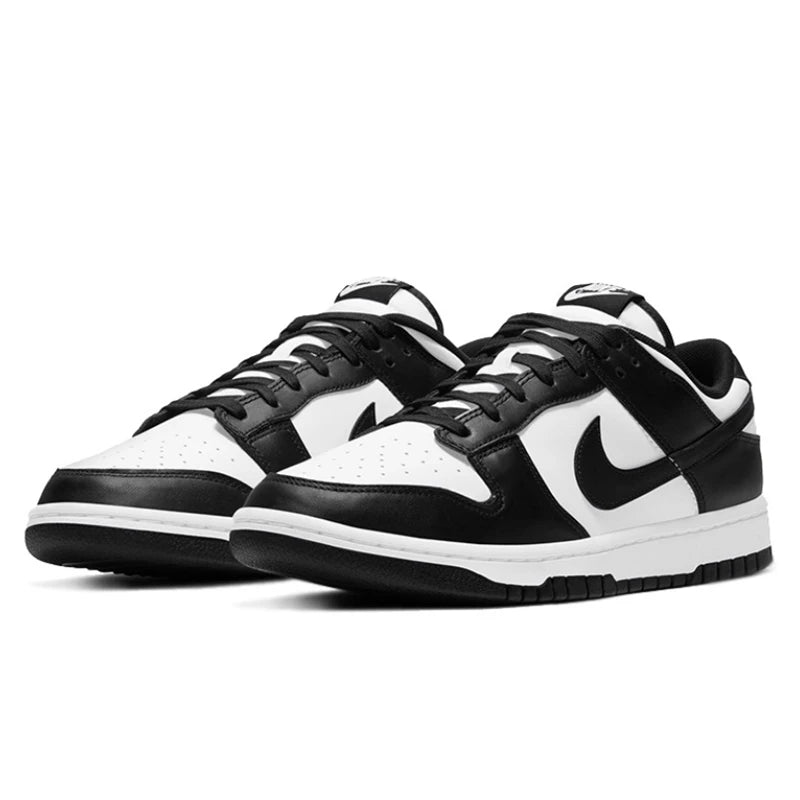 Nike Dunk Retro Black White Skateboarding Shoes