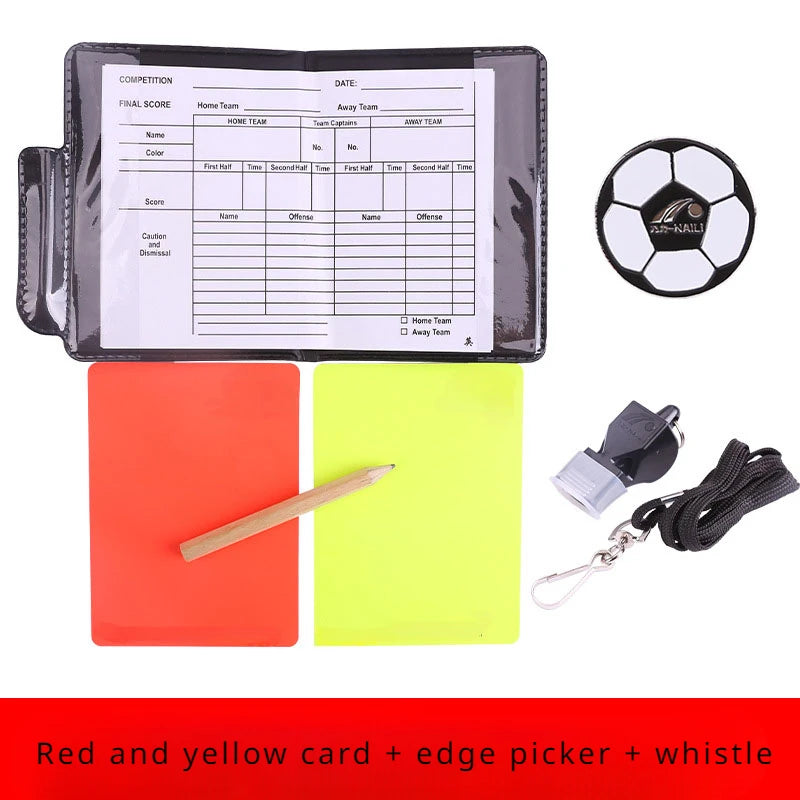 Football Referee Card Set with Patrol Flag & Accessories