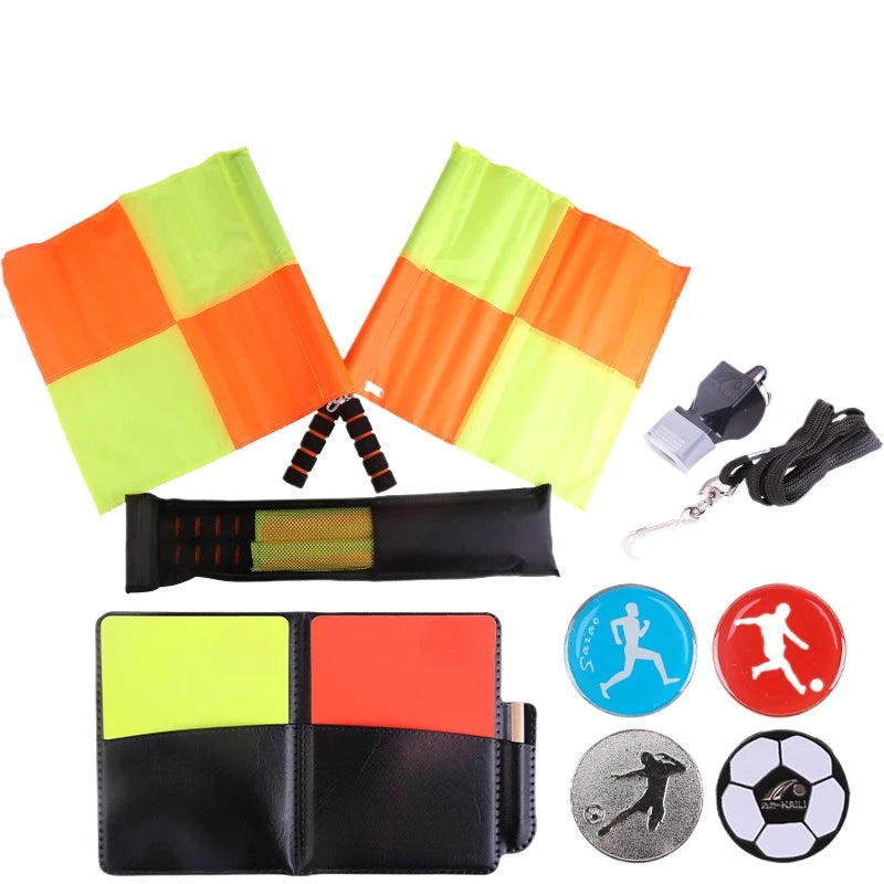 Football Referee Card Set with Patrol Flag & Accessories