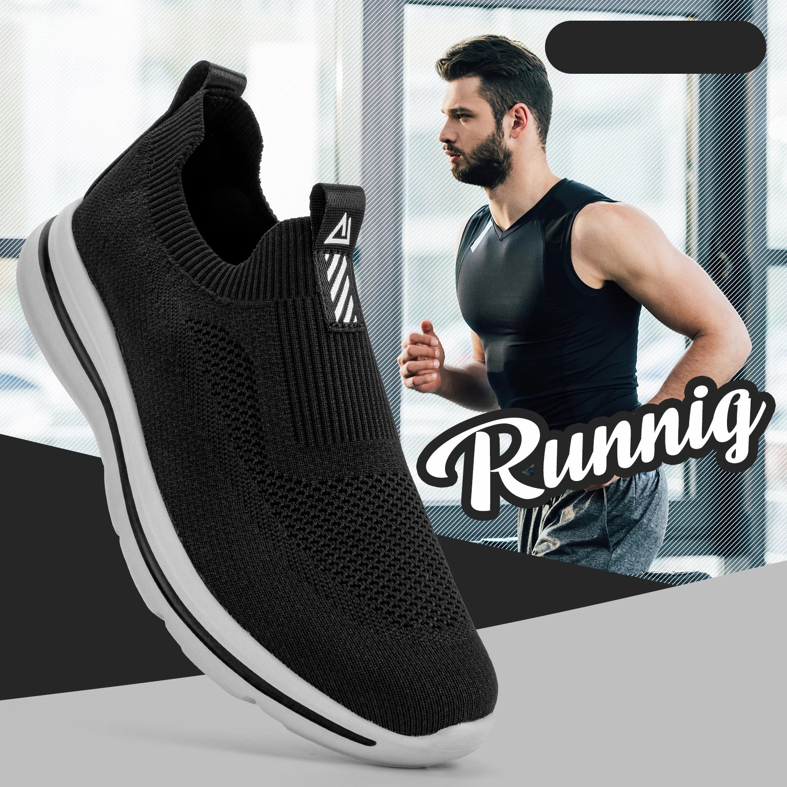 Running Knit Sports Sneakers