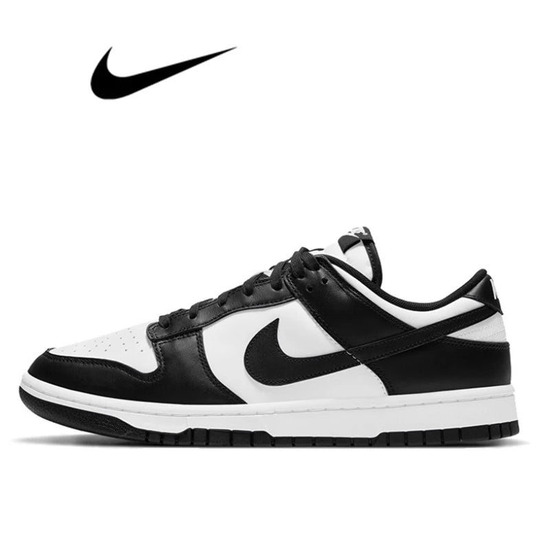 Nike Dunk Retro Black White Skateboarding Shoes