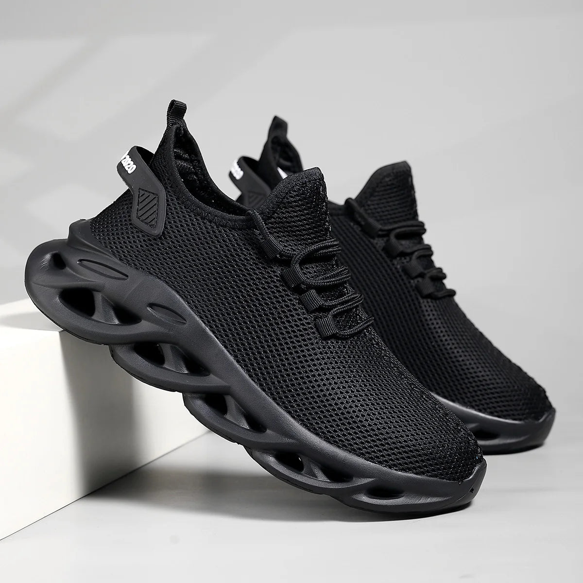 Running Black Jogging Casual Sneakers