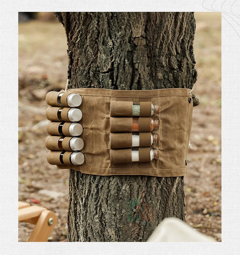 Outdoor Camping Spice Bottle Bag Set