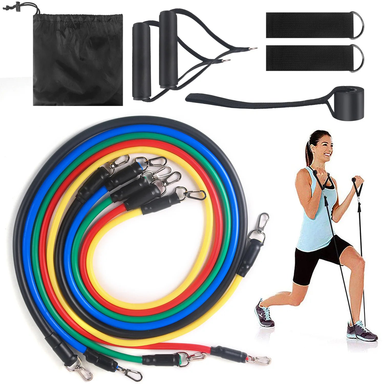 Resistance Bands With Handles Yoga Pull Rope