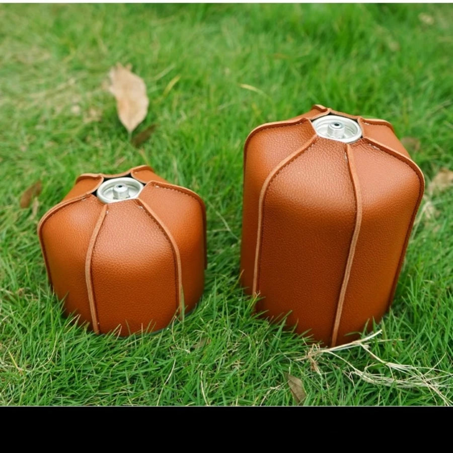 Camping Flat Gas Tank Leather Cover