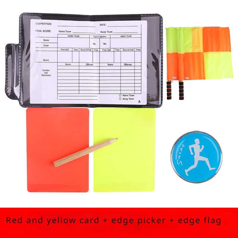 Football Referee Card Set with Patrol Flag & Accessories