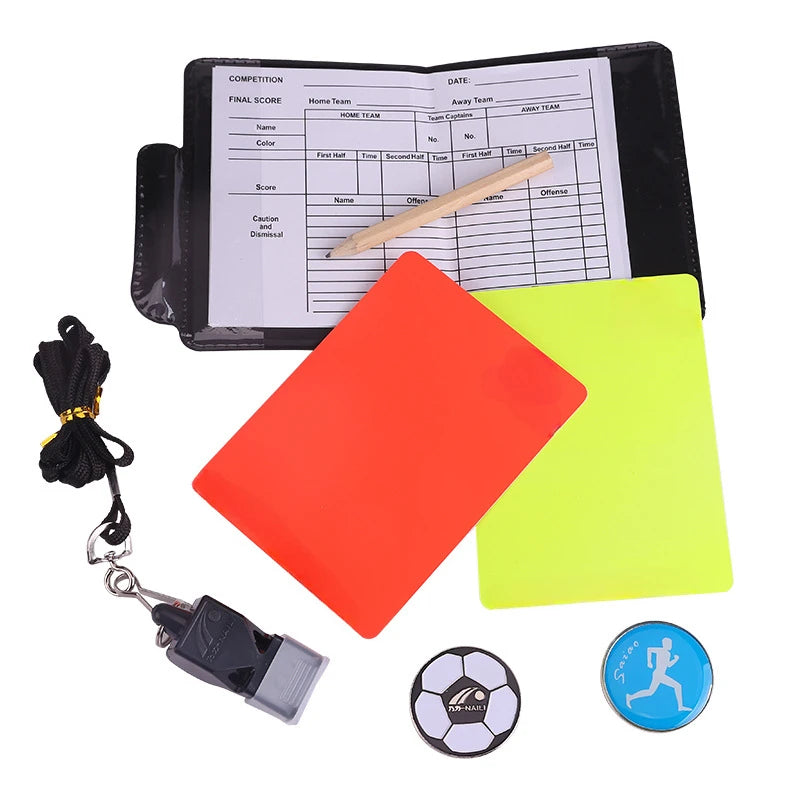 Football Referee Card Set with Patrol Flag & Accessories