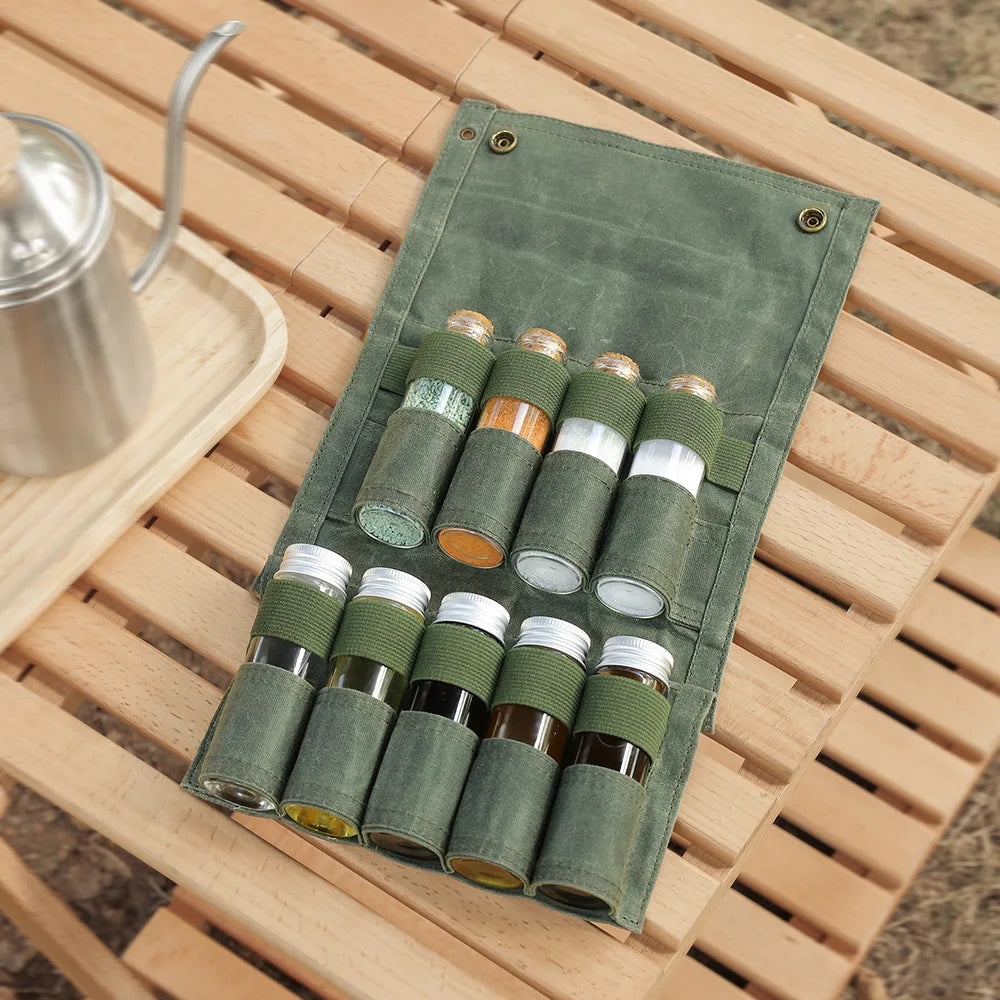 Outdoor Camping Spice Bottle Bag Set