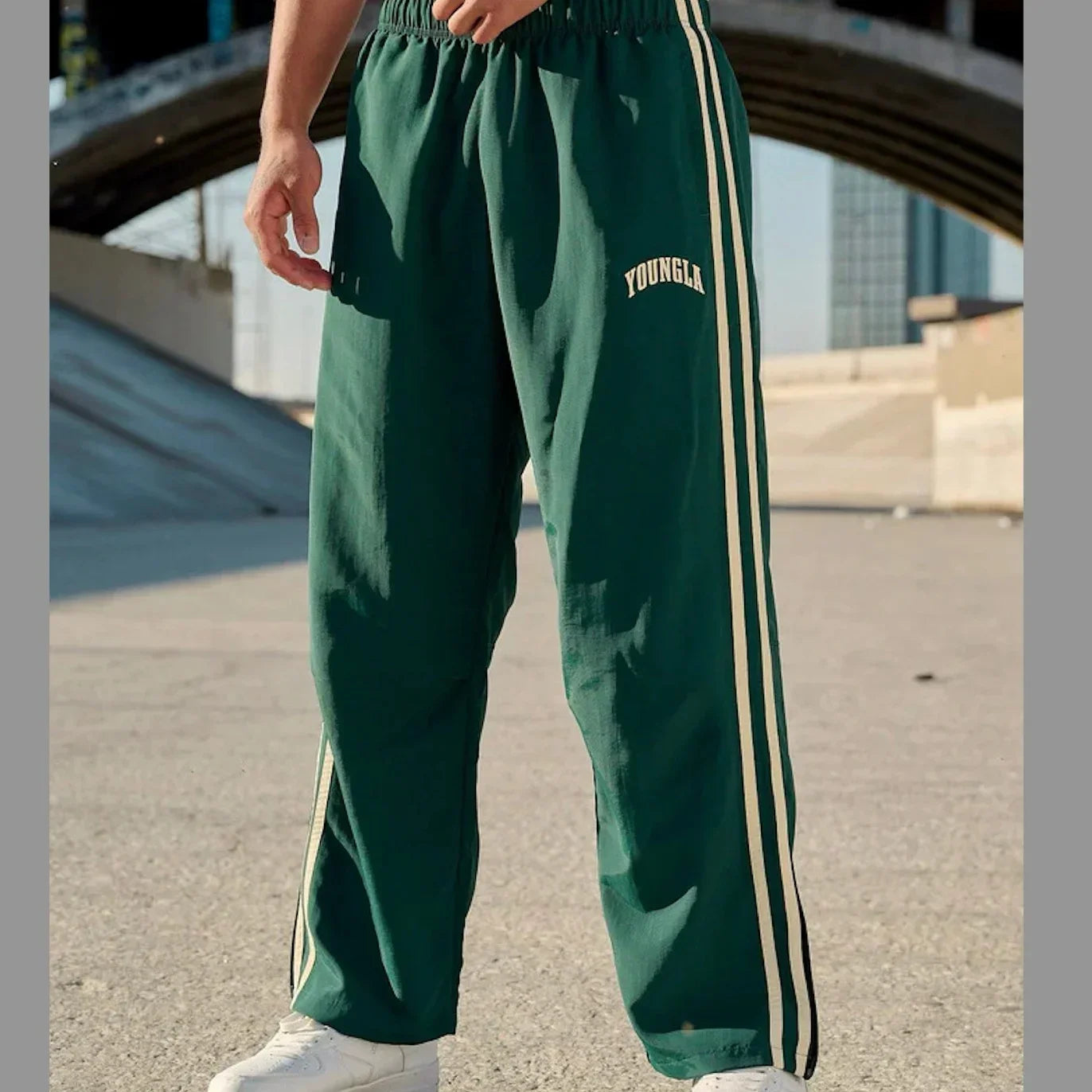 YOUNGLA American sports pants