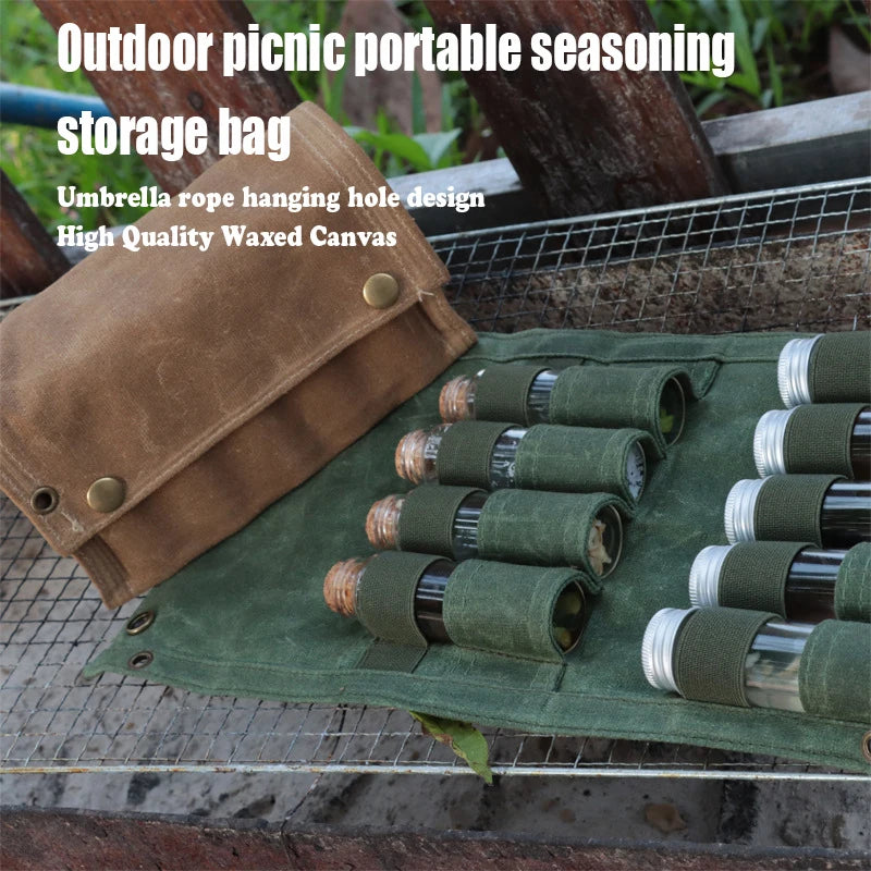 Outdoor Camping Spice Bottle Bag Set